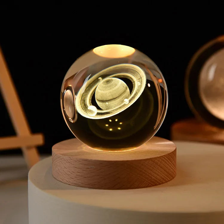 3D Crystal Galaxy Ball – Space Desk Décor & Gift for Astronomy Lovers