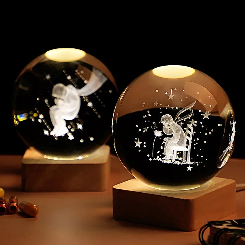 3D Crystal Galaxy Ball – Space Desk Décor & Gift for Astronomy Lovers