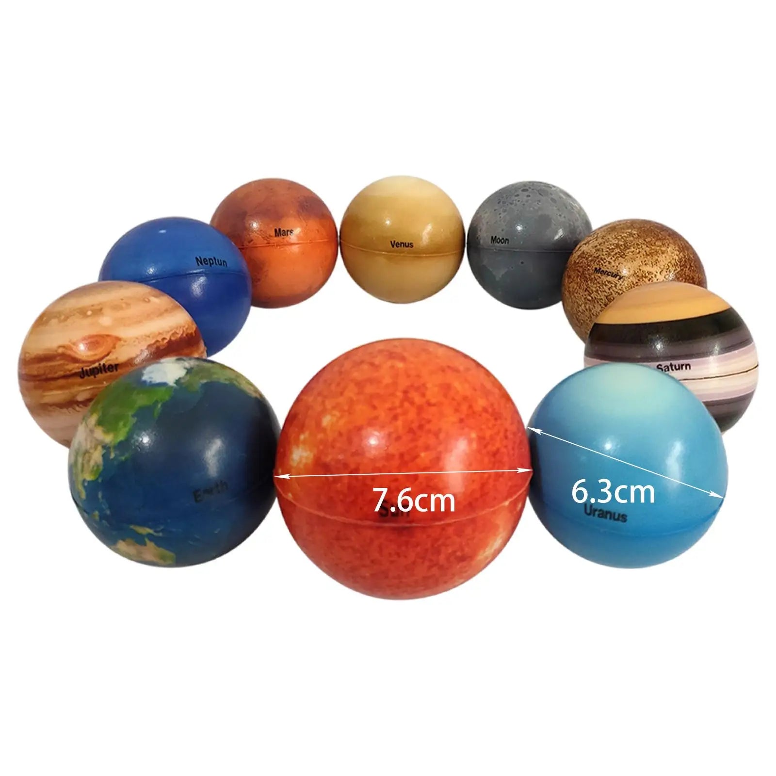 Solar System Bouncy and Stress Ball Set – Hold the Universe in Your Hand