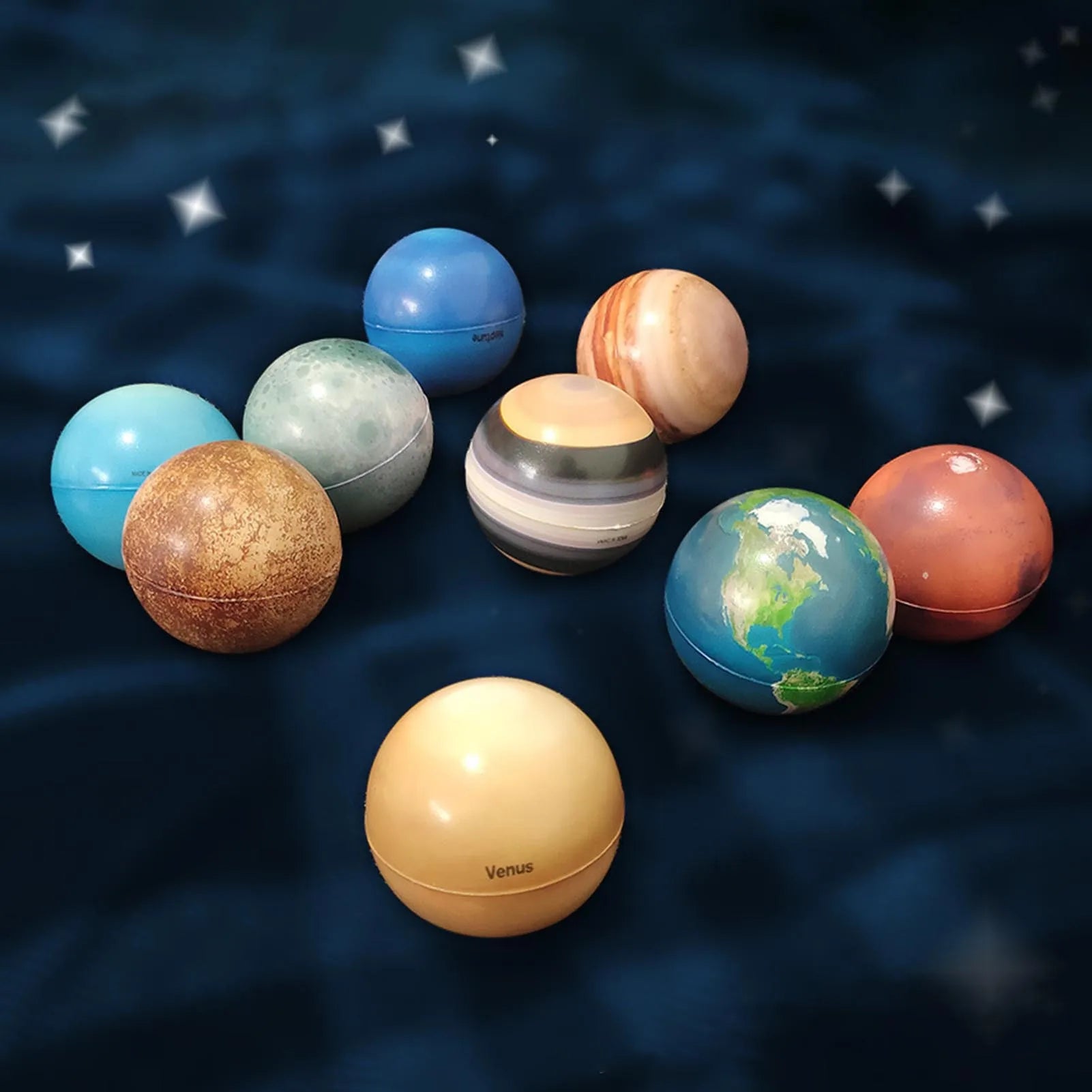 Solar System Bouncy and Stress Ball Set – Hold the Universe in Your Hand