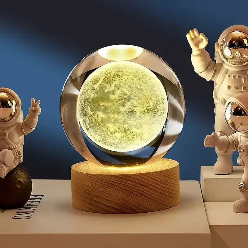 3D Crystal Galaxy Ball – Space Desk Décor & Gift for Astronomy Lovers