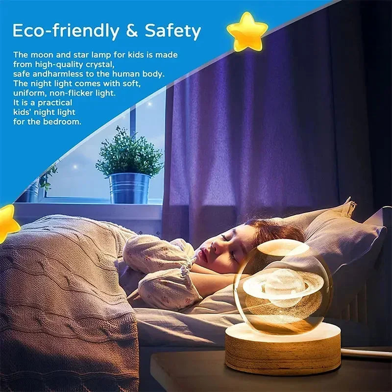 3D Crystal Galaxy Ball – Space Desk Décor & Gift for Astronomy Lovers