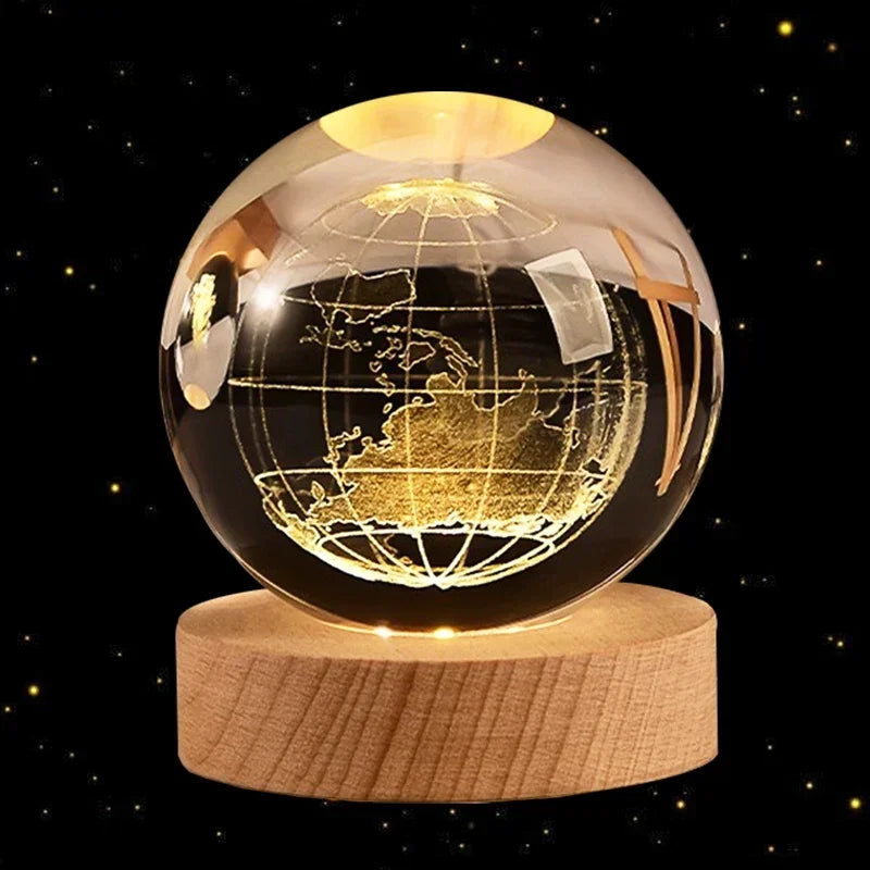 3D Crystal Galaxy Ball – Space Desk Décor & Gift for Astronomy Lovers