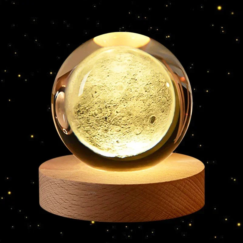 3D Crystal Galaxy Ball – Space Desk Décor & Gift for Astronomy Lovers