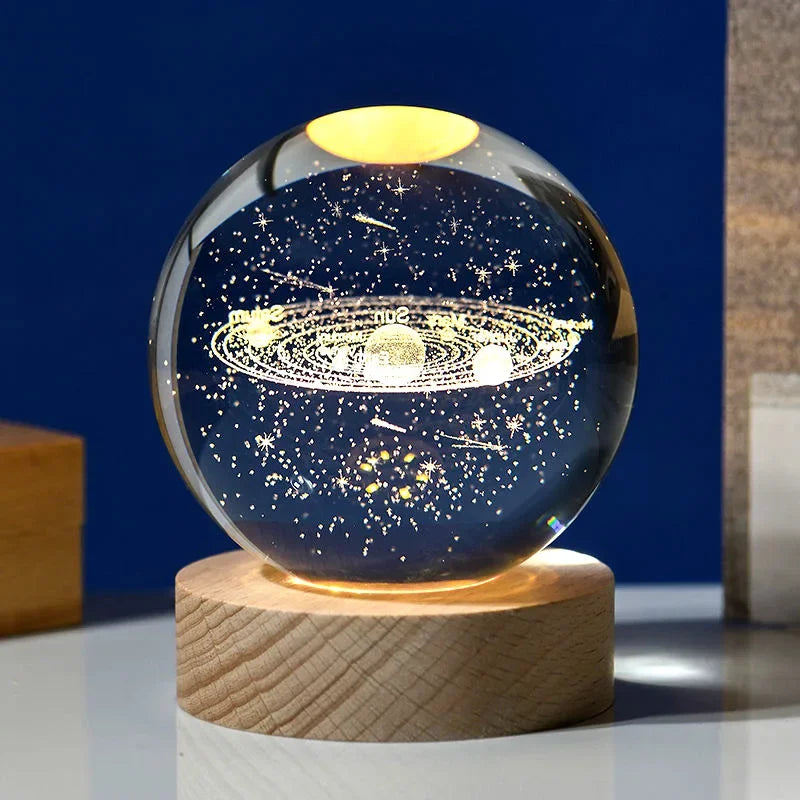 3D Crystal Galaxy Ball – Space Desk Décor & Gift for Astronomy Lovers