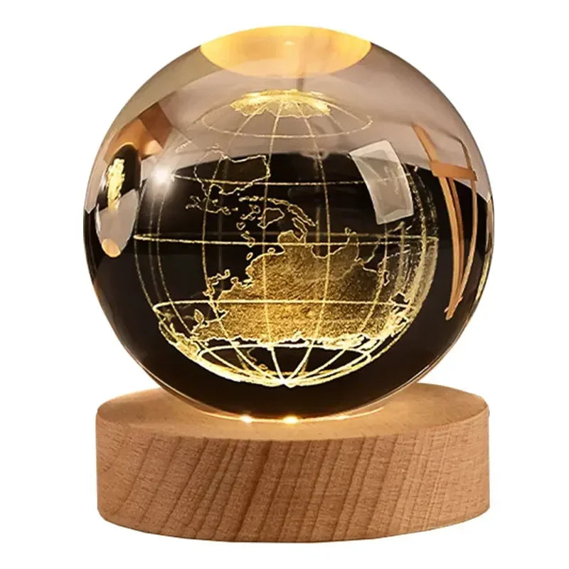 3D Crystal Galaxy Ball – Space Desk Décor & Gift for Astronomy Lovers