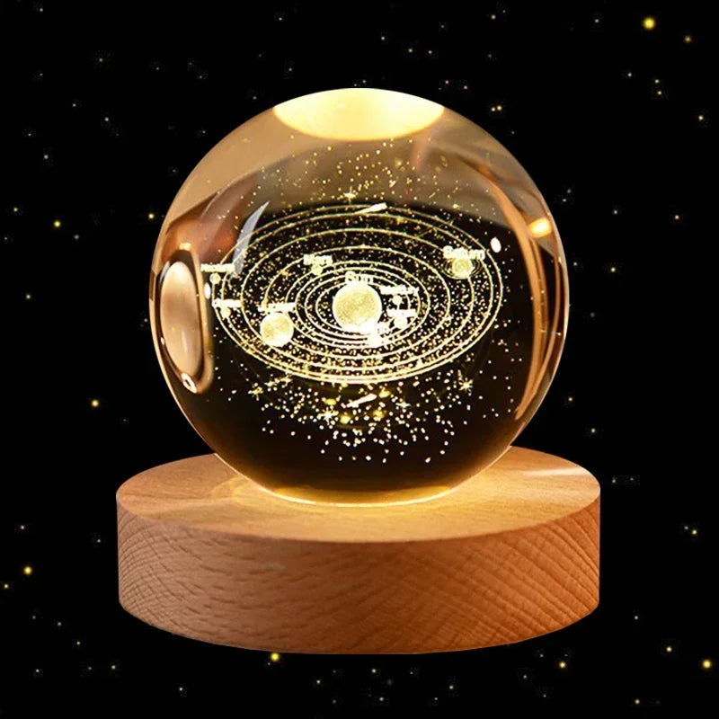 3D Crystal Galaxy Ball – Space Desk Décor & Gift for Astronomy Lovers
