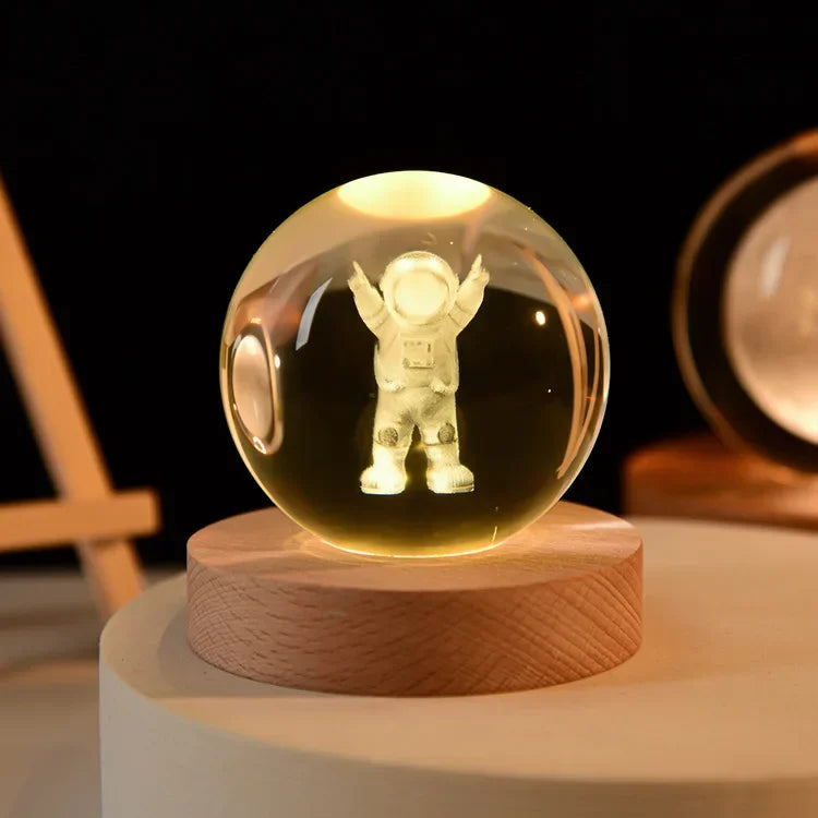 3D Crystal Galaxy Ball – Space Desk Décor & Gift for Astronomy Lovers