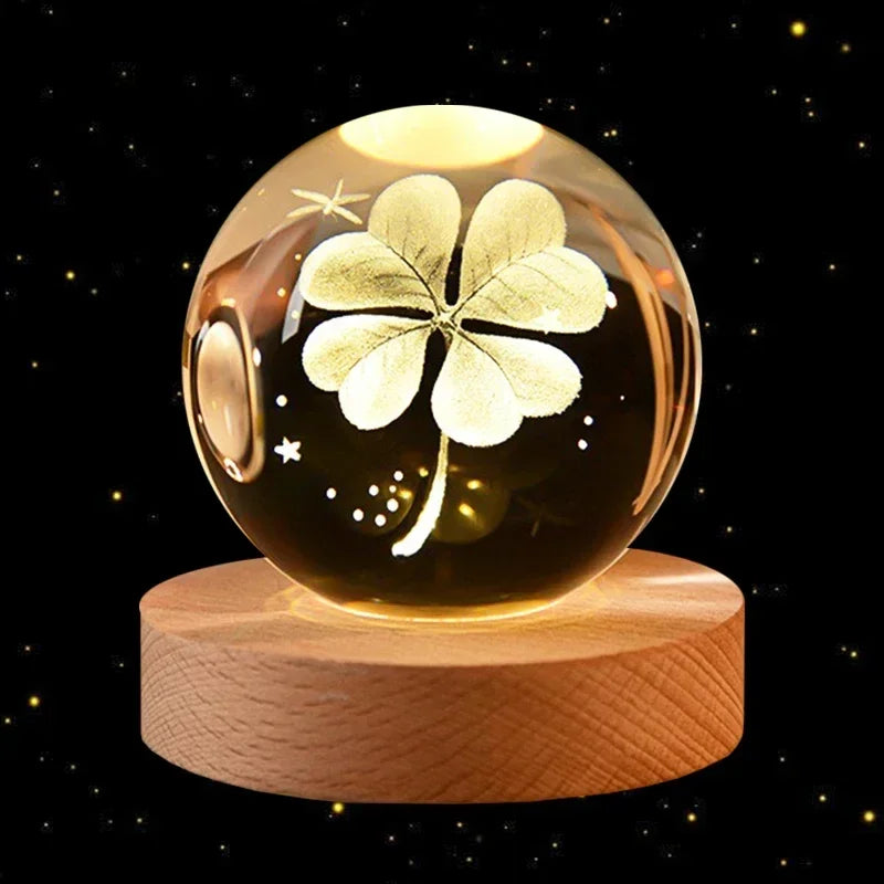 3D Crystal Galaxy Ball – Space Desk Décor & Gift for Astronomy Lovers