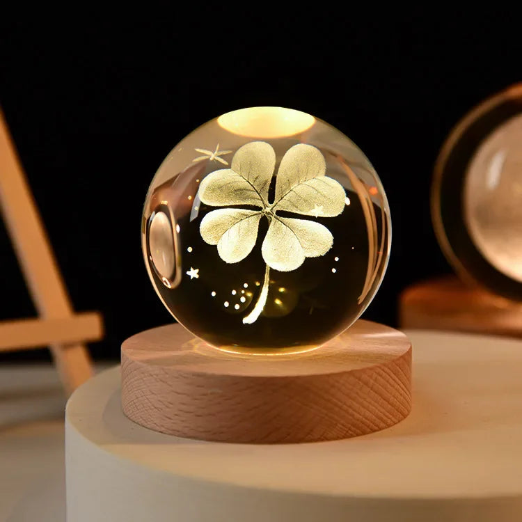 3D Crystal Galaxy Ball – Space Desk Décor & Gift for Astronomy Lovers