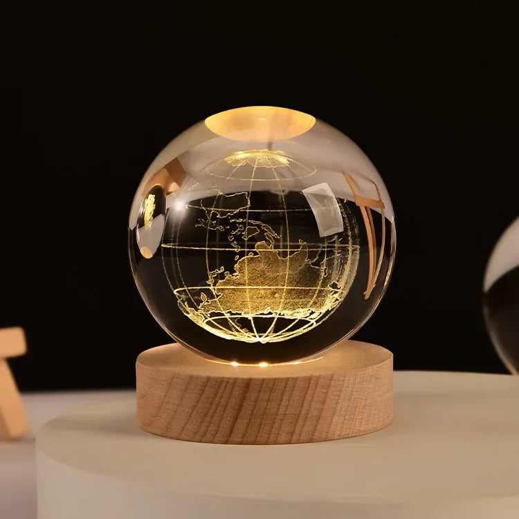 3D Crystal Galaxy Ball – Space Desk Décor & Gift for Astronomy Lovers