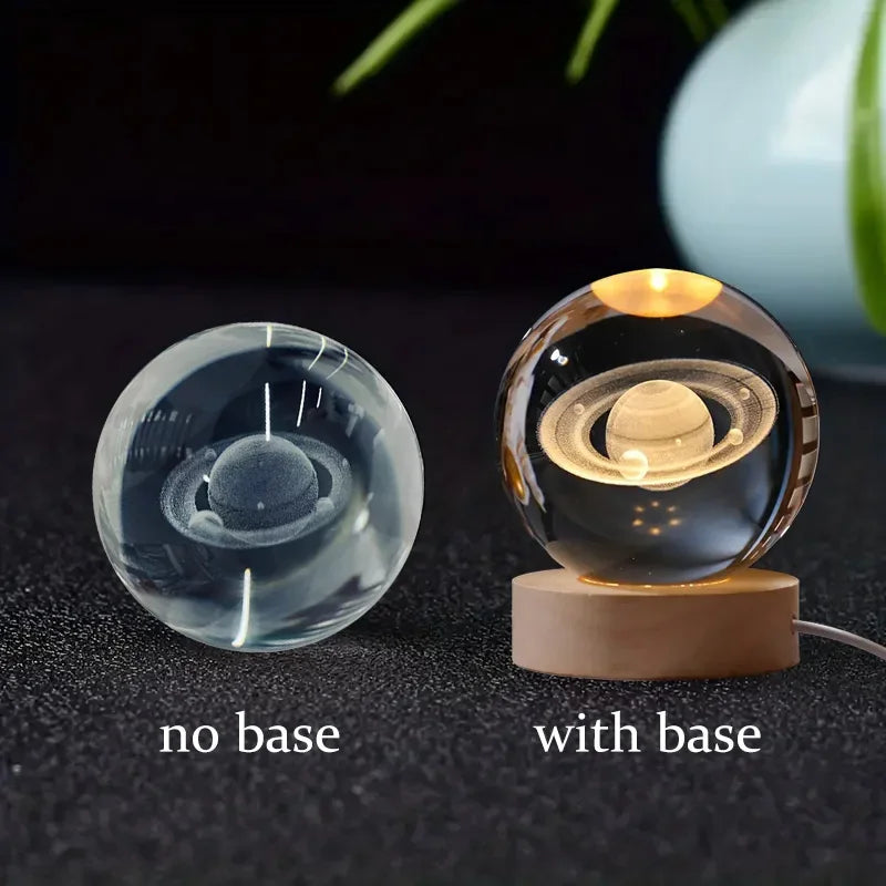 3D Crystal Galaxy Ball – Space Desk Décor & Gift for Astronomy Lovers