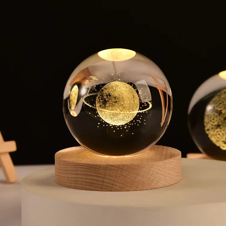 3D Crystal Galaxy Ball – Space Desk Décor & Gift for Astronomy Lovers