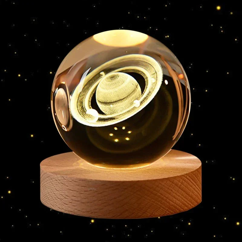 3D Crystal Galaxy Ball – Space Desk Décor & Gift for Astronomy Lovers