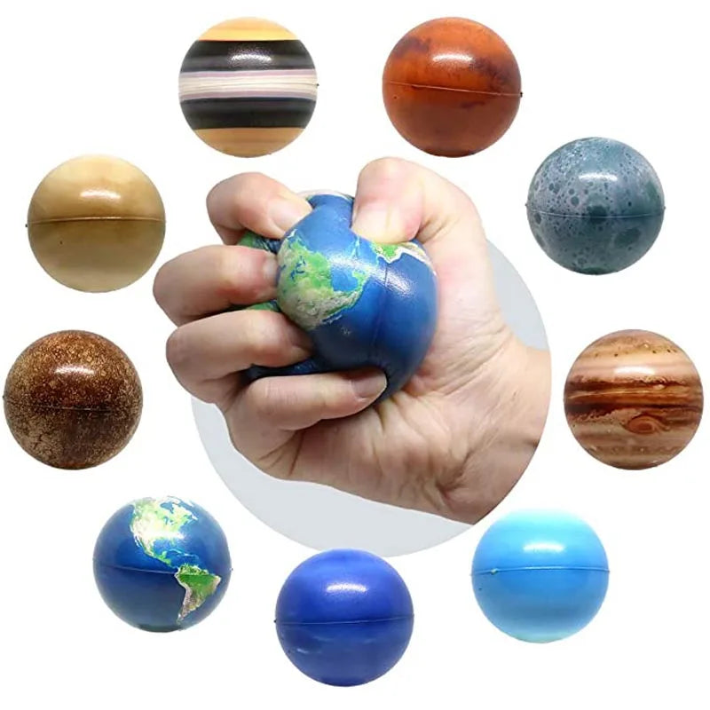 Solar System Bouncy and Stress Ball Set – Hold the Universe in Your Hand