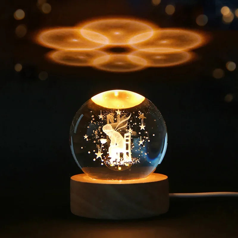 3D Crystal Galaxy Ball – Space Desk Décor & Gift for Astronomy Lovers